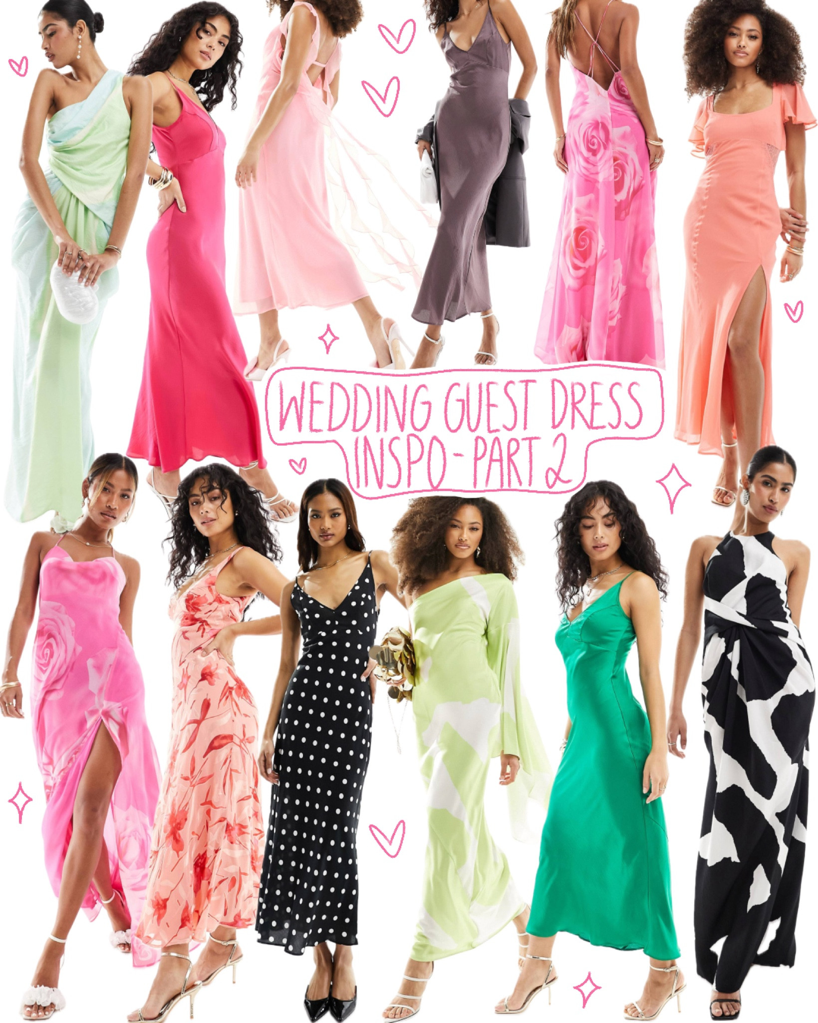 Wedding guest dress inspo part 2!
ASOS dresses, asos wedding guest dresses, wedding guest outfit, summer wedding, occasion dress, colourful dresses, summer dresses 💗

#LTKwedding #LTKuk #LTKsummer