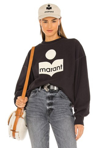 Isabel Marant Etoile Mindy Sweatshirt in Faded Black from Revolve.com | Revolve Clothing (Global)