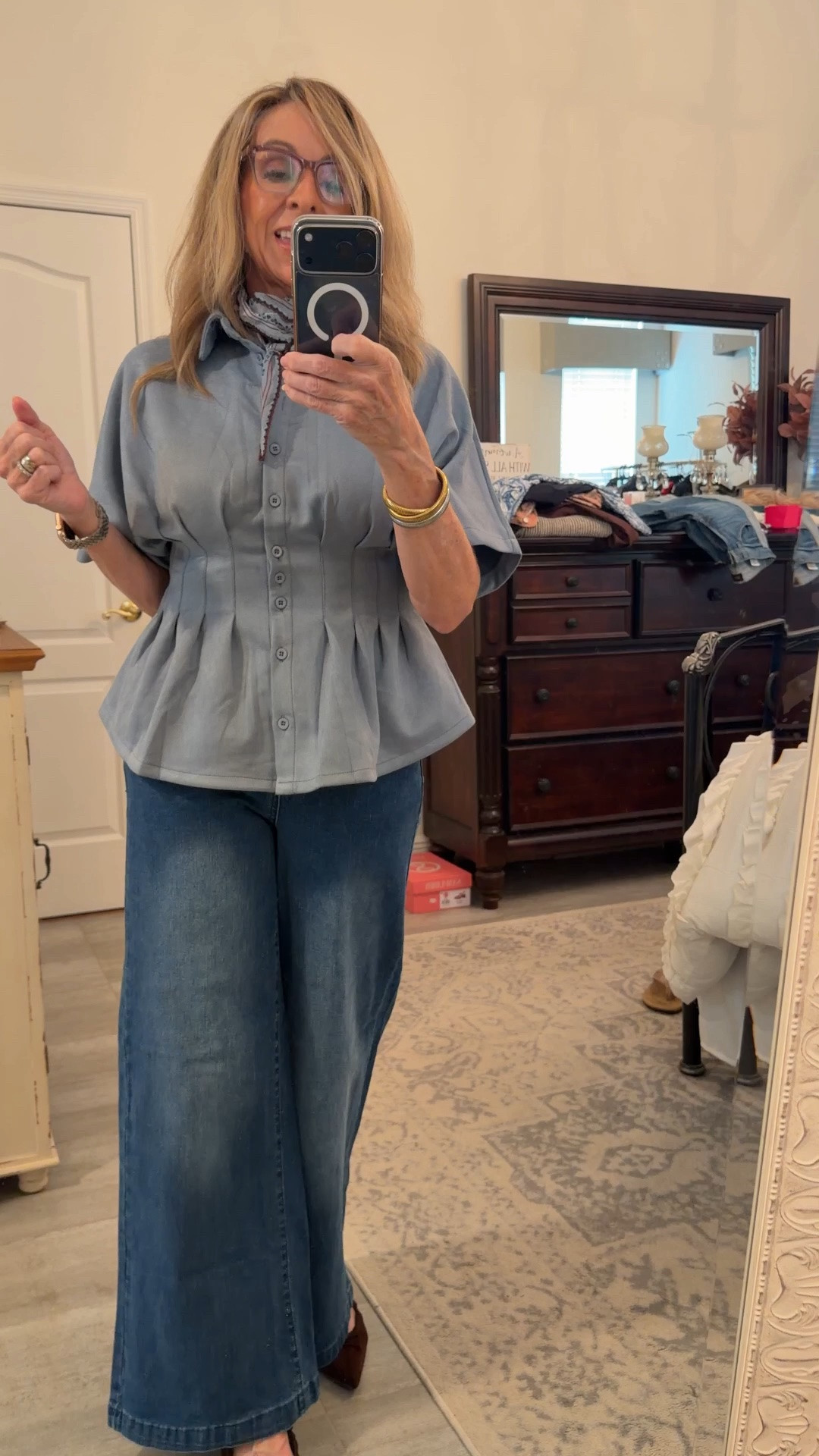 Love how this came together. Wearing a small
In this faux suede top. 
Fall fashion over 50

#LTKstorytime #LTKOver40