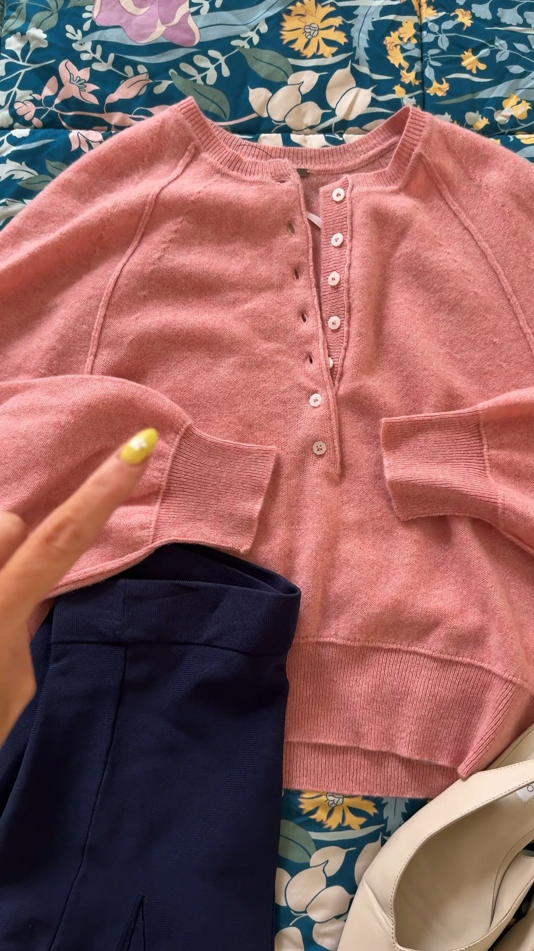 Instead of an Easter dress- bought this sweater. Very few sizes left in this color- but in general it’s the best. 