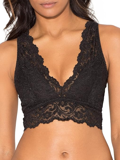 Smart & Sexy Women's Signature Lace Deep V Bralette | Amazon (US)