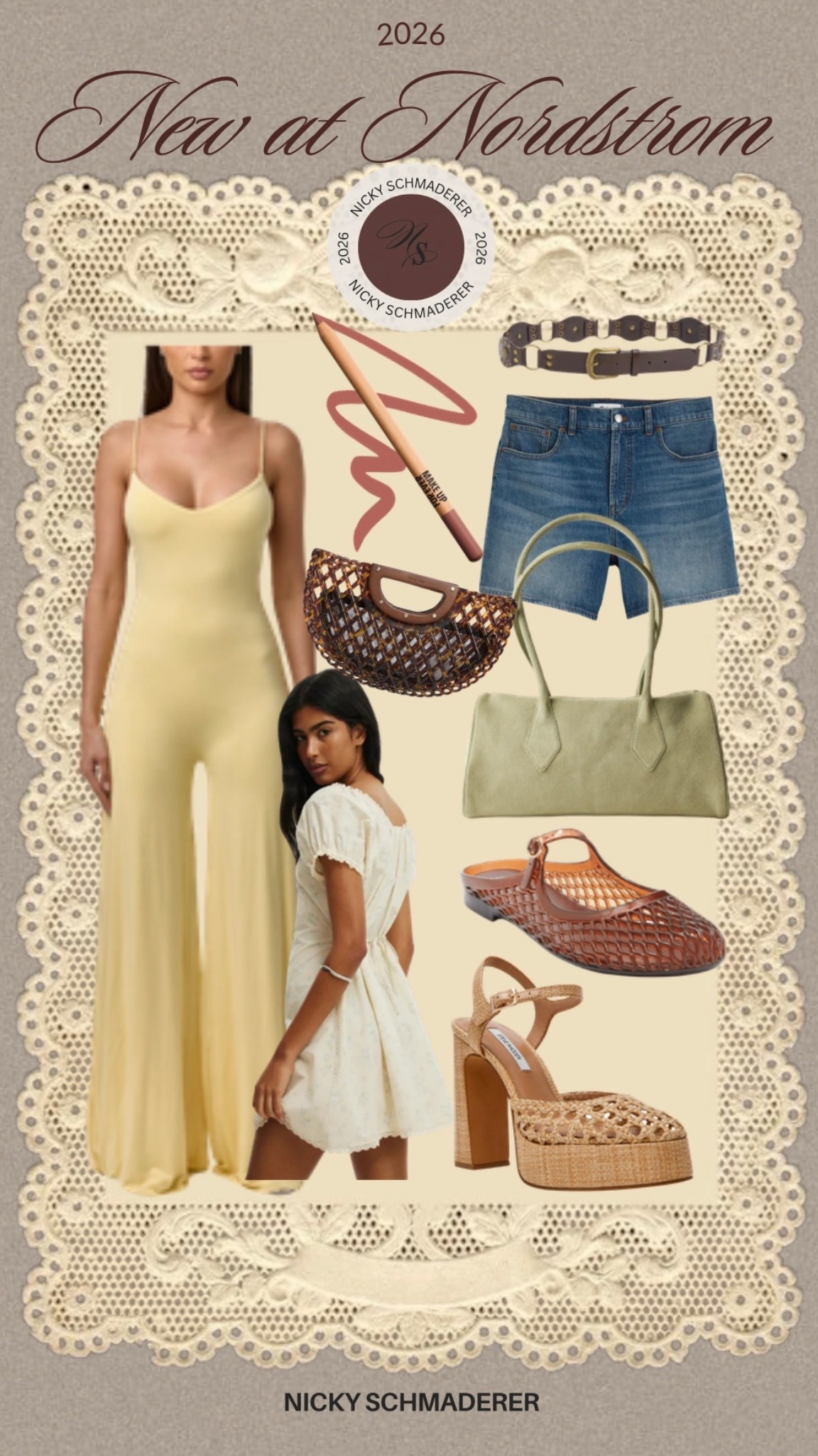 New at Nordstrom 
Yellow jumpsuit 
Mini dress
Summer heels 
Summer bag 
Mom shorts 


#LTKSeasonal #LTKTravel #LTKootd