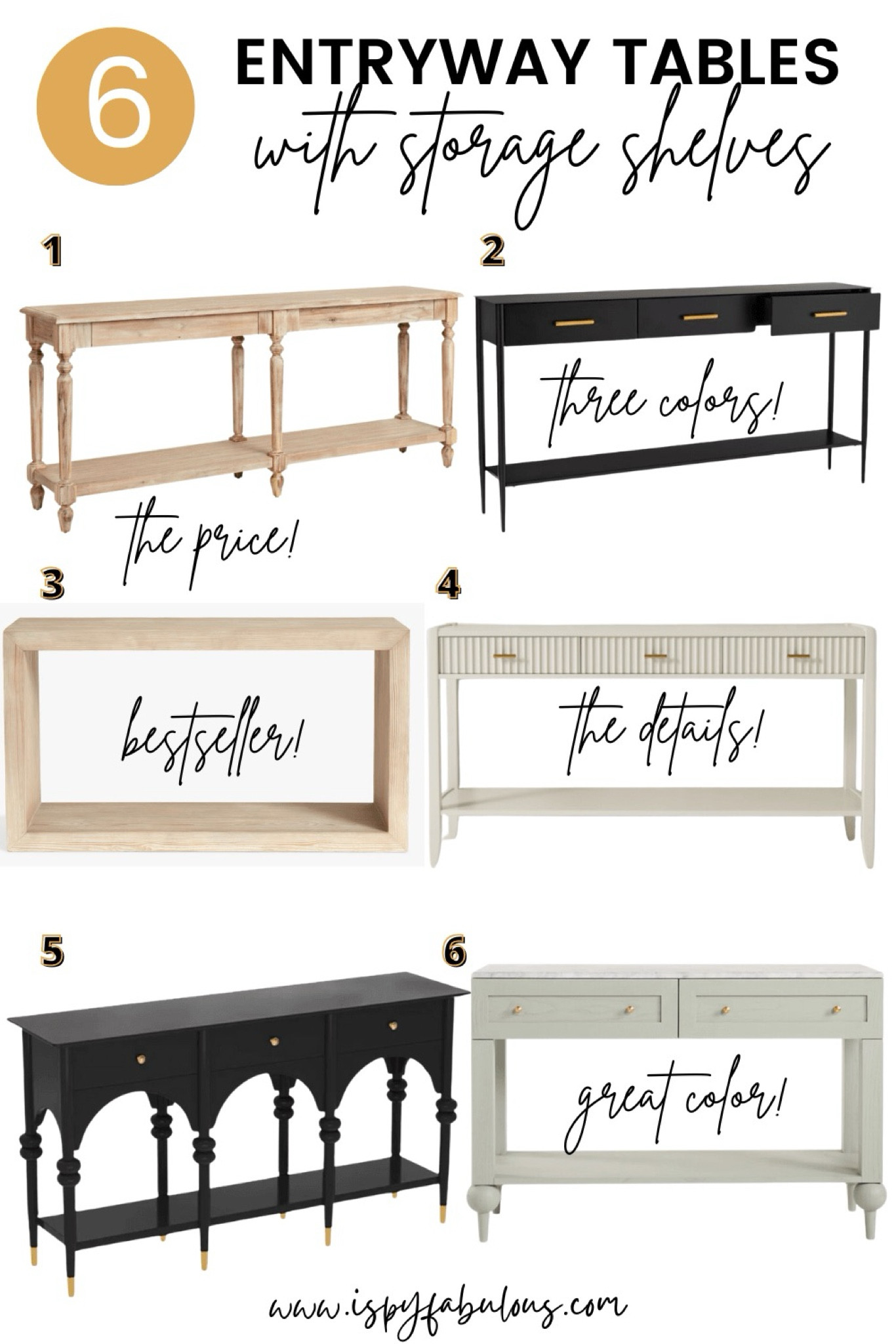 6 gorgeous console tables for foyers that have shelves for styling or baskets for storage. Check out my other posts with other console table styles  

#LTKSaleAlert #LTKHome