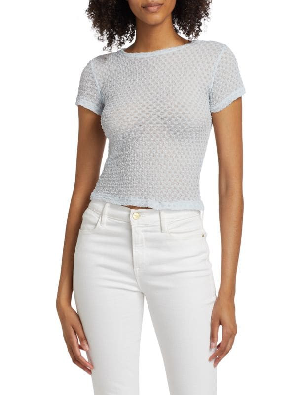 Textured Mesh Baby T-Shirt | Saks Fifth Avenue OFF 5TH