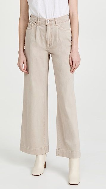 Hepburn High Rise Wide Leg Pleated Jeans | Shopbop