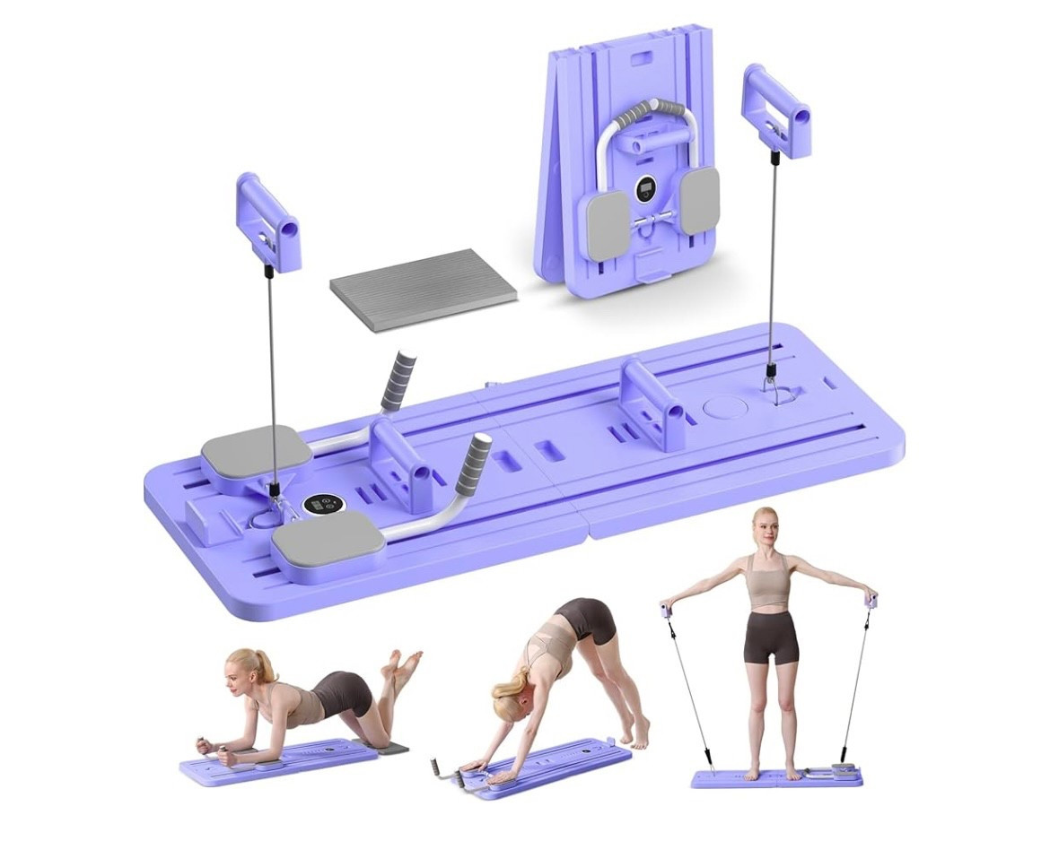 Finally got my hands on a Pilates board! Time to hit every workout imaginable to get me to my body goals for the summer 

#LTKover50style #LTKcurves #LTKfitness