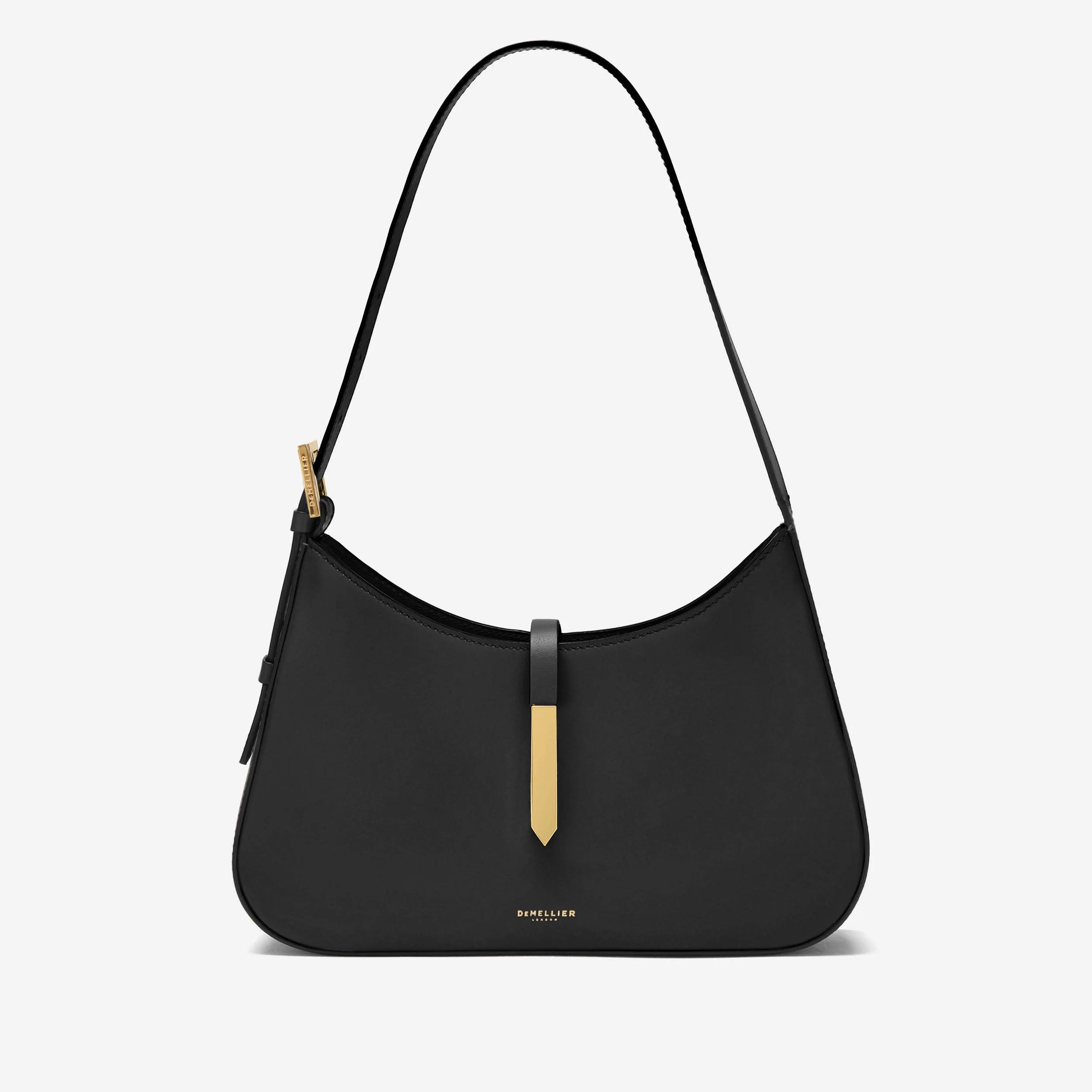 DeMellier The Tokyo in Black Smooth Leather Shoulder bag | DeMellier