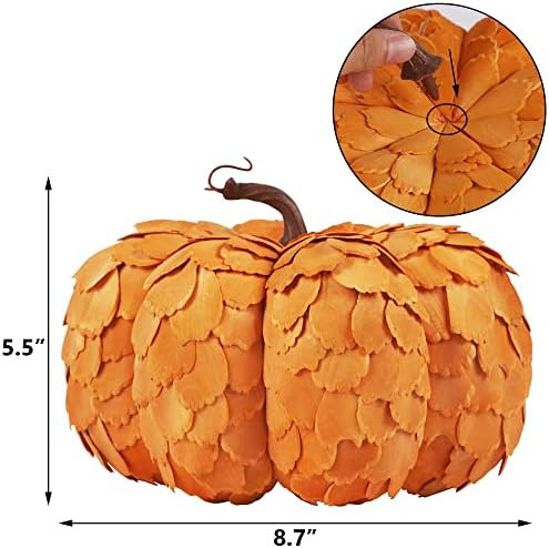 Amazon.com: winemana Thanksgiving Decorations Set of 6 Artificial Pumpkin Berry Acorn Pine Cone V... | Amazon (US)