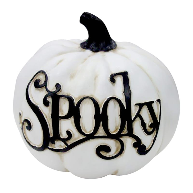 Witch Magic Spooky White Pumpkin, 7" | At Home