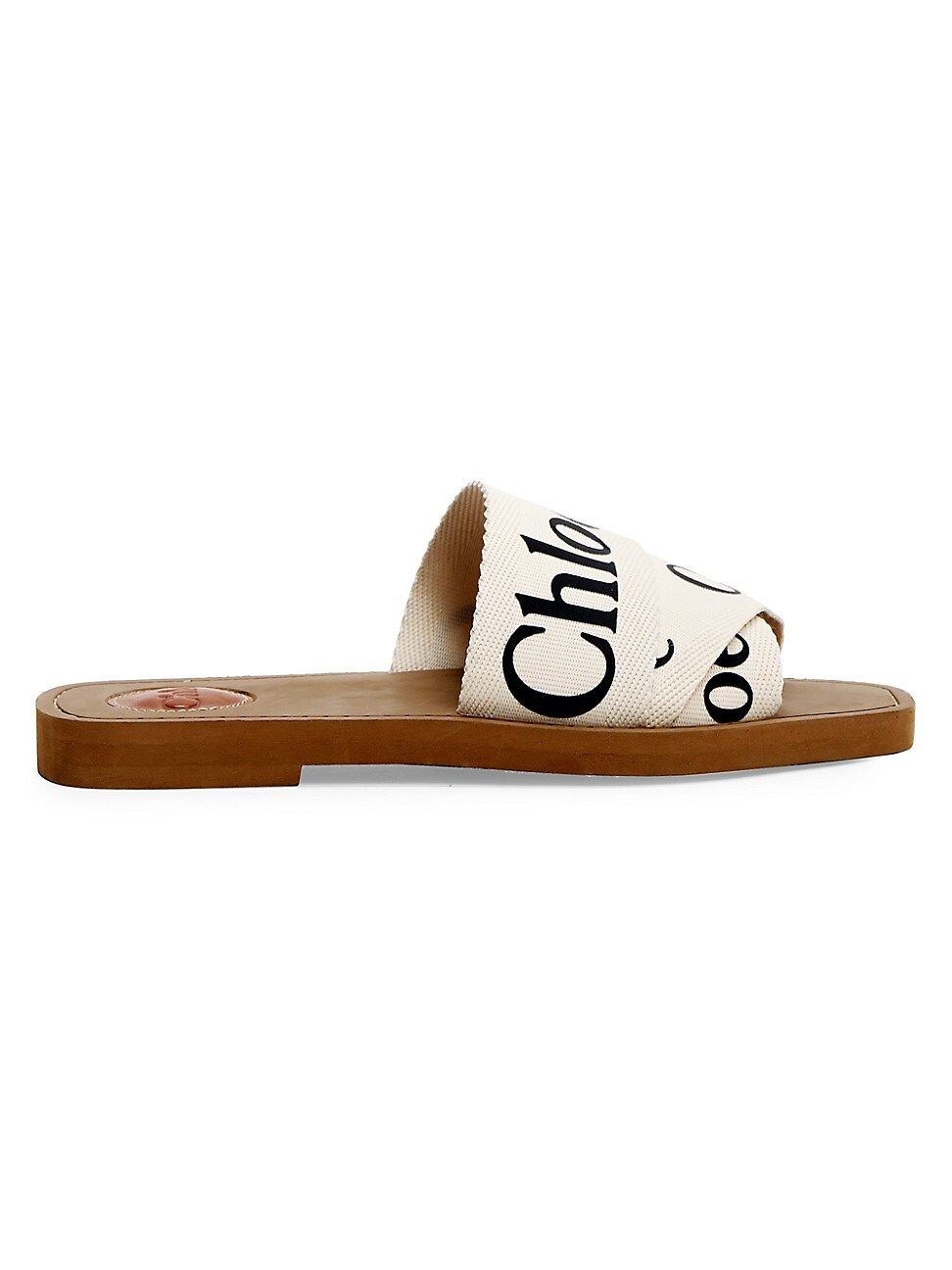 Chloé Women's Woody Flat Sandals - White - Size 12 | Saks Fifth Avenue
