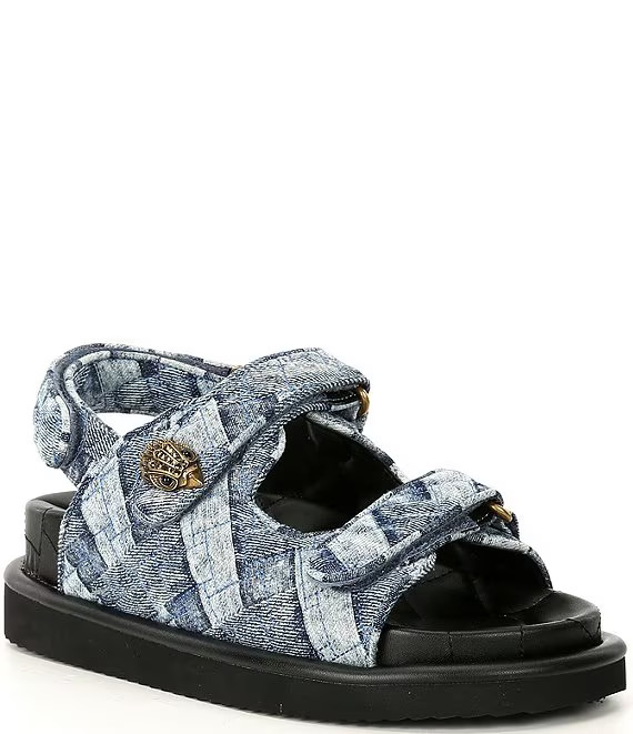 Orson Denim Quilted Patchwork Platform Sandals | Dillard's
