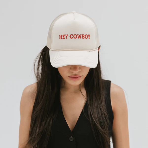 Hey Cowboy Foam Trucker Hat | Gigi Pip