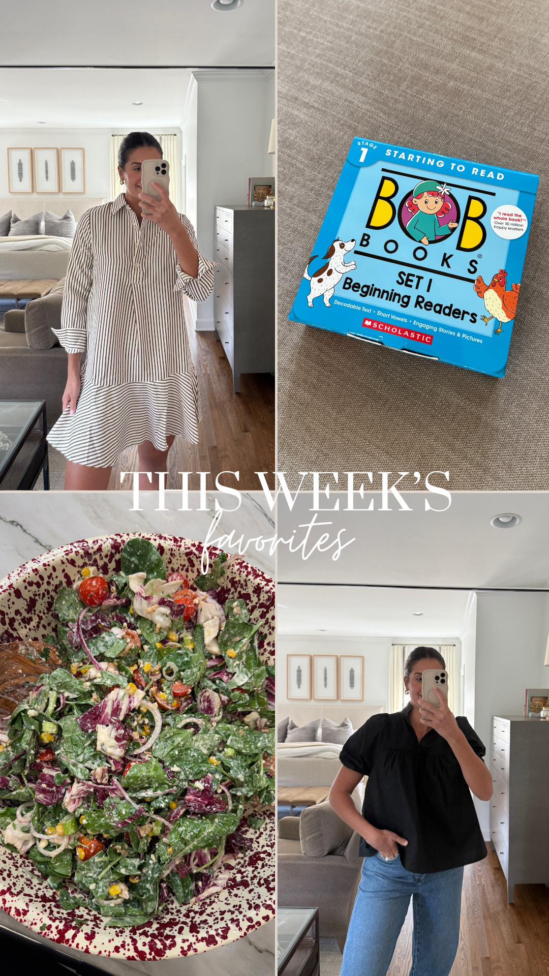 Favorites from this week!

size medium in both!

splatter bowls, kids reading, kids learning, back to school learning toys, outfit inspo, fall outfit inspo, fall picks, fall tops, reading, salad bowls, dresses, kids books, Grace White