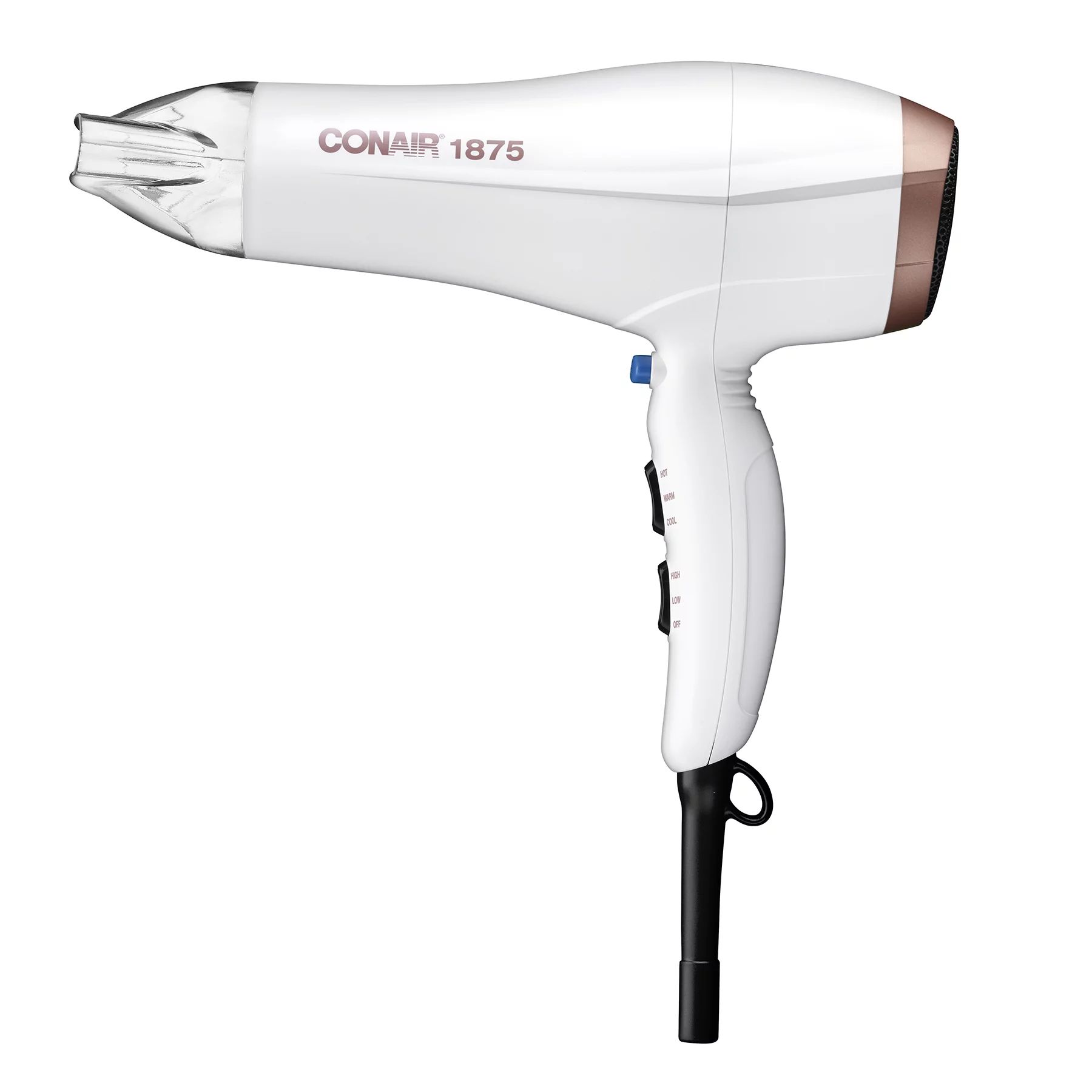 Conair Double Ceramic Technology Hair Dryer with Concentrator, 1875 Watts, Metallic | Walmart (US)