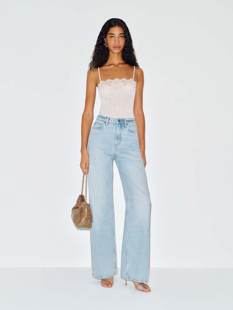Cary High Rise Slouchy Wide Leg Jeans | Reformation (Global)
