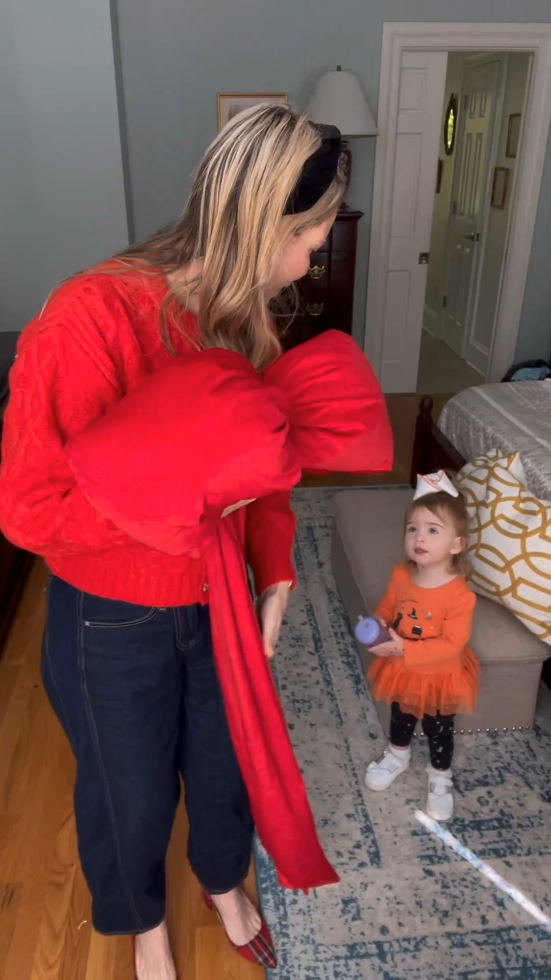 ❤️🎄 Preppy Holiday Plaid & Velvet Bows 🎄❤️
Classic holiday style with a modern twist! This red cable-knit cardigan from Free Assembly at Walmart pairs perfectly with their dark wash jeans for a timeless base that’s both comfy and polished. I added matching plaid pumps and a plaid crossbody bag from Amazon for a fun, coordinated pop of print that screams festive flair.

To finish the look, I topped it off with my favorite Lele Sadoughi Jet Velvet Headband (holiday wardrobe essential!) and JoJo Loves You bling earrings for a little sparkle.

🎁 For home, I brought the same preppy Christmas spirit indoors — tying velvet bows from Amazon around my chinoiserie jars and layered across the bed for a chic, gift-wrapped look. Perfect for mixing red holiday decor with timeless blue-and-white accents!

Shop my full look and festive decor below 💋👇

⸻


holiday outfit inspo, preppy Christmas outfit, Walmart red cable knit cardigan, plaid heels Amazon, plaid crossbody bag, Lele Sadoughi velvet headband, JoJo Loves You earrings, festive outfit ideas, holiday home decor, red velvet bows, chinoiserie holiday styling, classic Christmas bedroom decor, affordable holiday finds, preppy holiday fashion, Christmas outfit ideas 2025, winter outfit inspiration.


#LTKHoliday #LTKHome #LTKFindsUnder50

#LTKHome #LTKFindsUnder50 #LTKHoliday