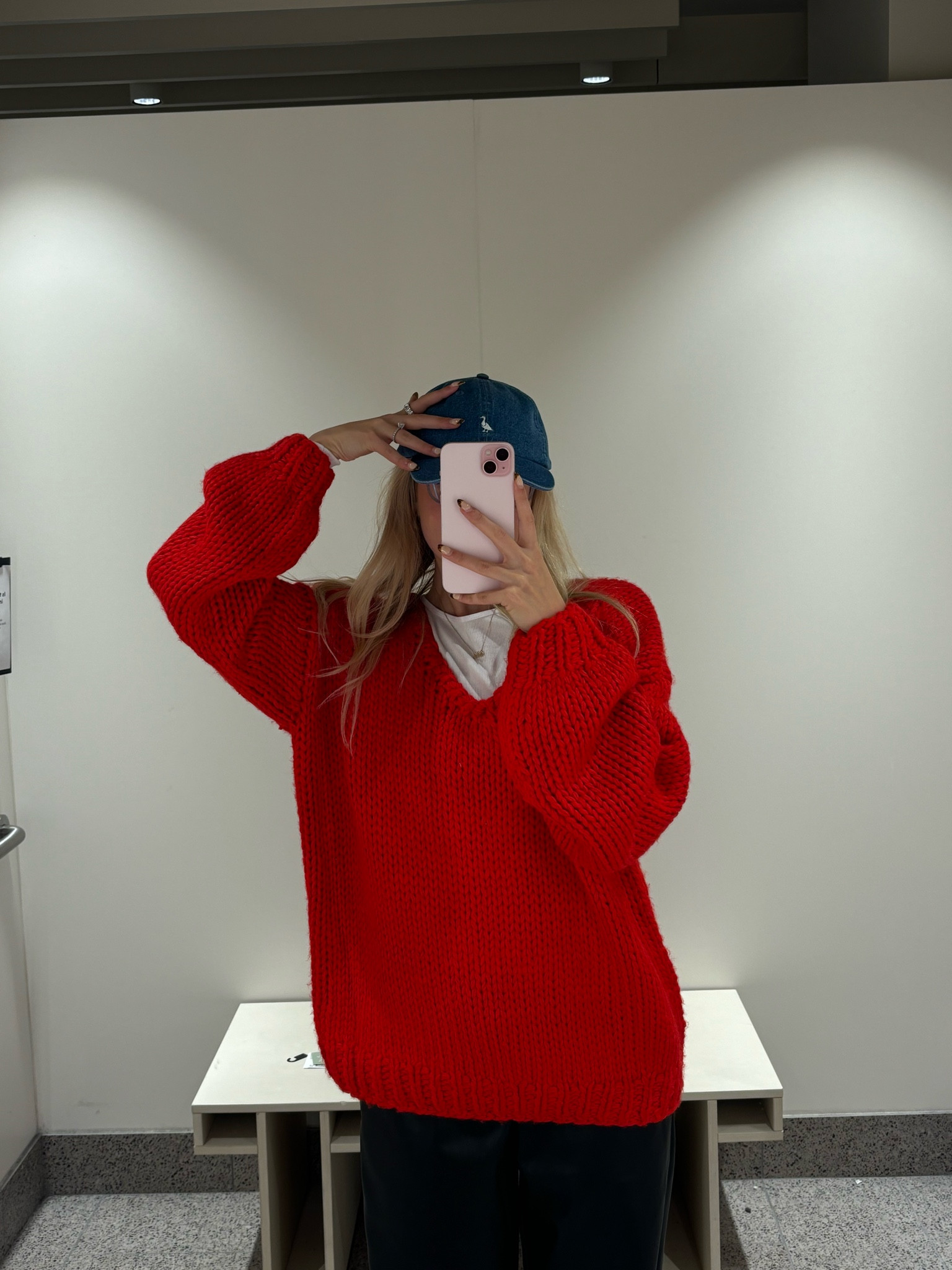Oversized red knit sweater

#LTKStyleTip #LTKFindsUnder100