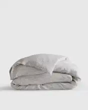 European Linen Stripe Duvet Cover | Quince