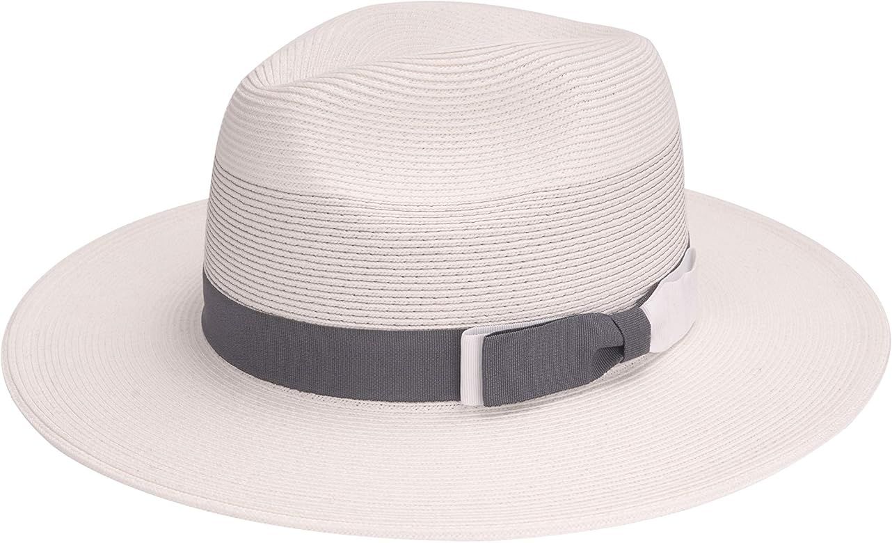 Pineapple&Star Sun Straw Fedora Beach Hat Fine Braid UPF50+ for Both Women Men… | Amazon (US)