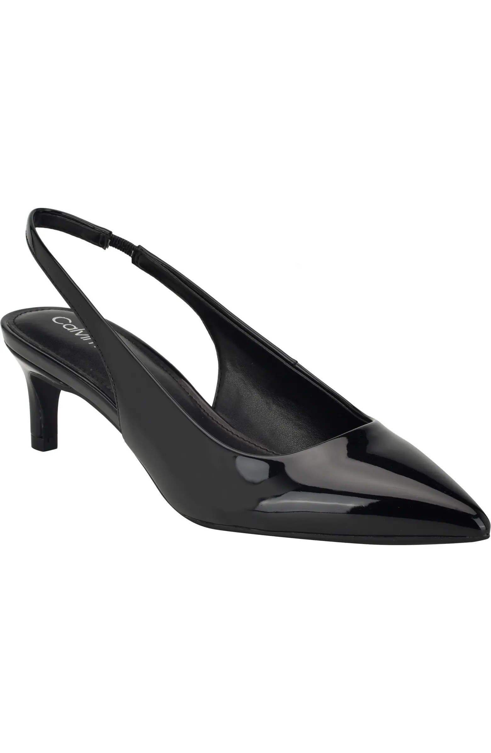 Dainty Kitten Heel Pointed Toe Slingback Pump (Women) | Nordstrom