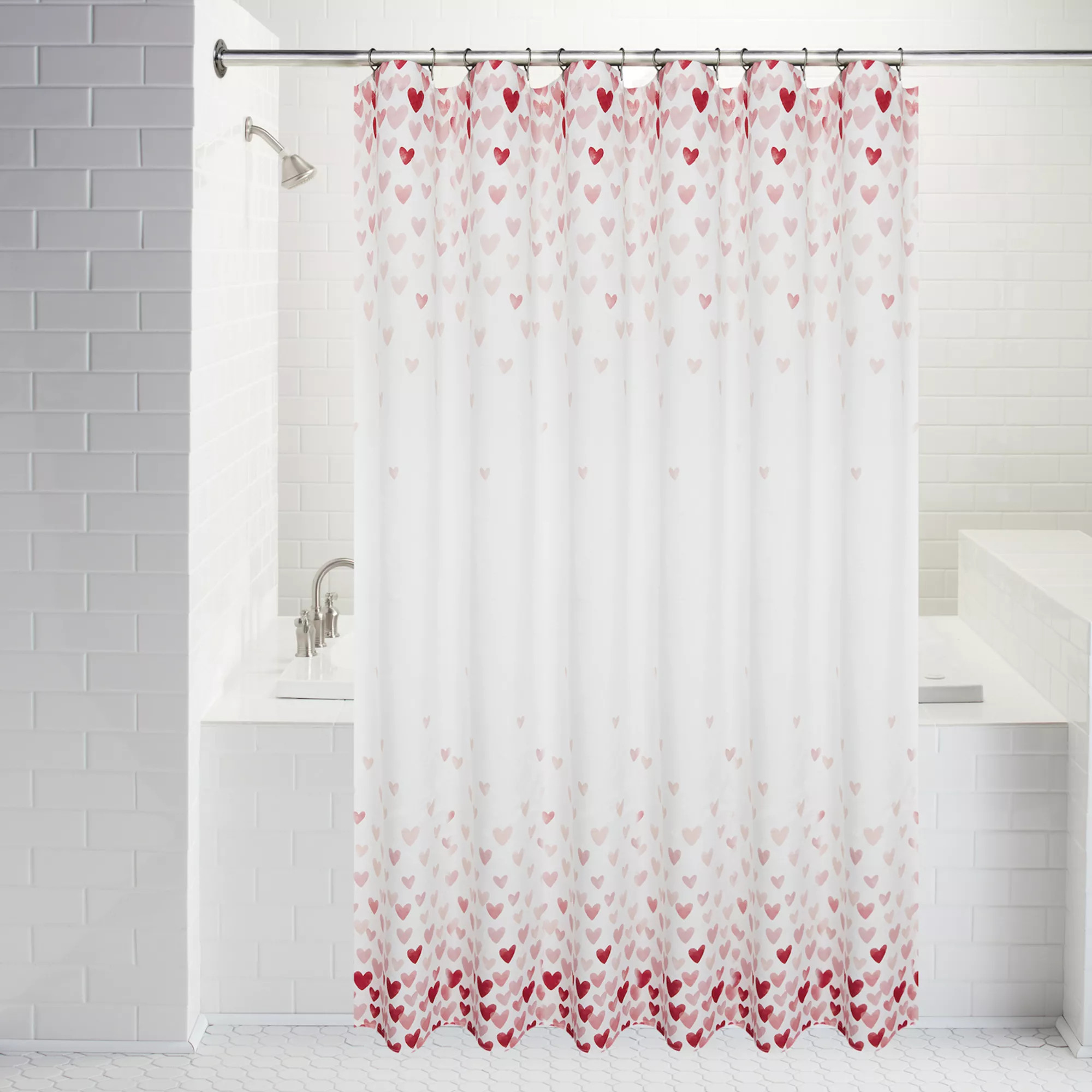Celebrate Together™ Valentine's Day Ombre Heart Shower Curtain | Kohl's