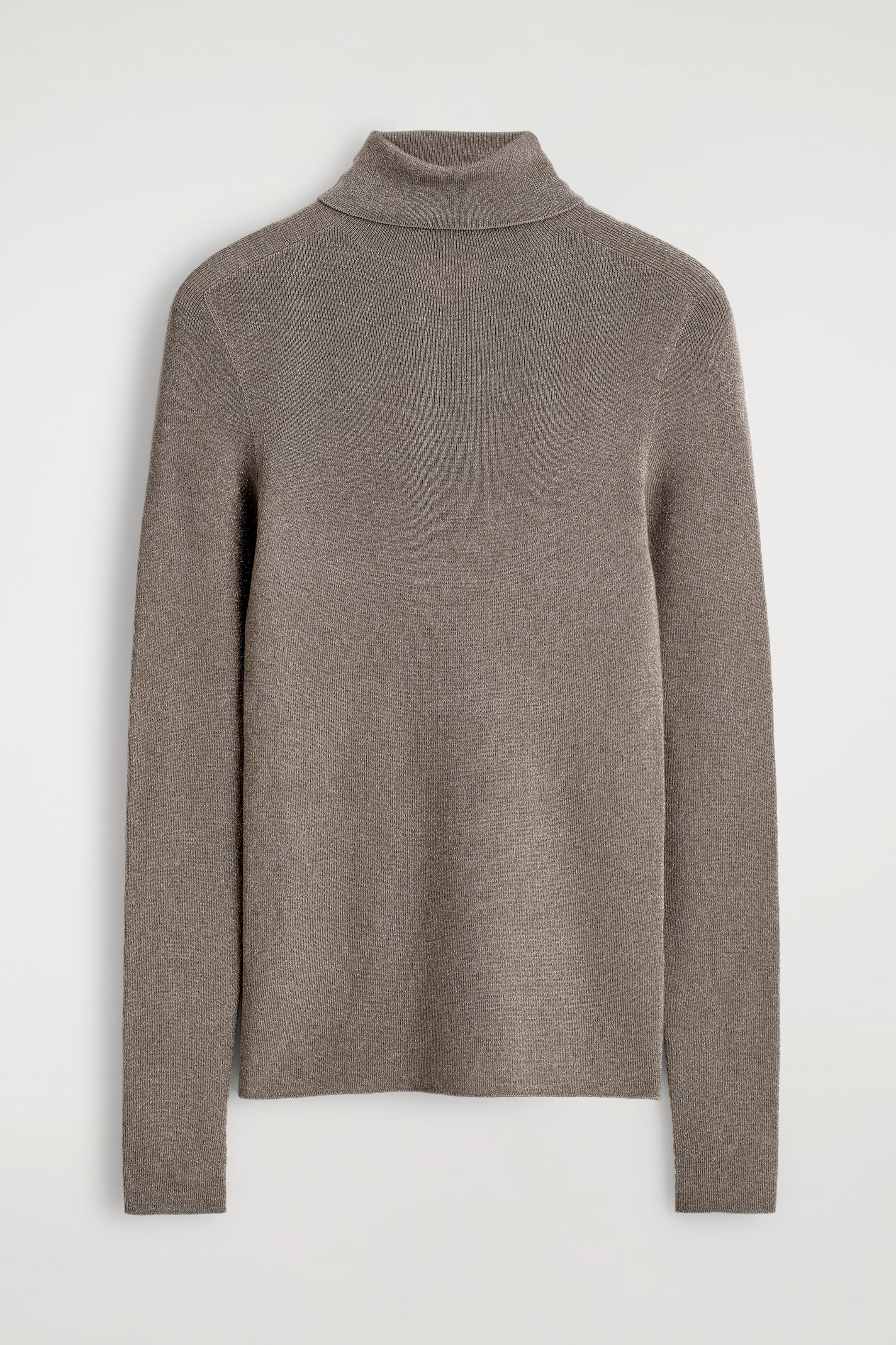 SPARKLY SEAMLESS WOOL TOP - TAUPE | COS GB | COS UK