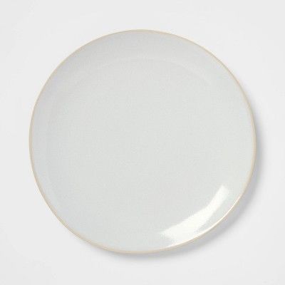 10&#34; Stoneware Wethersfield Dinner Plate White - Threshold&#8482; | Target