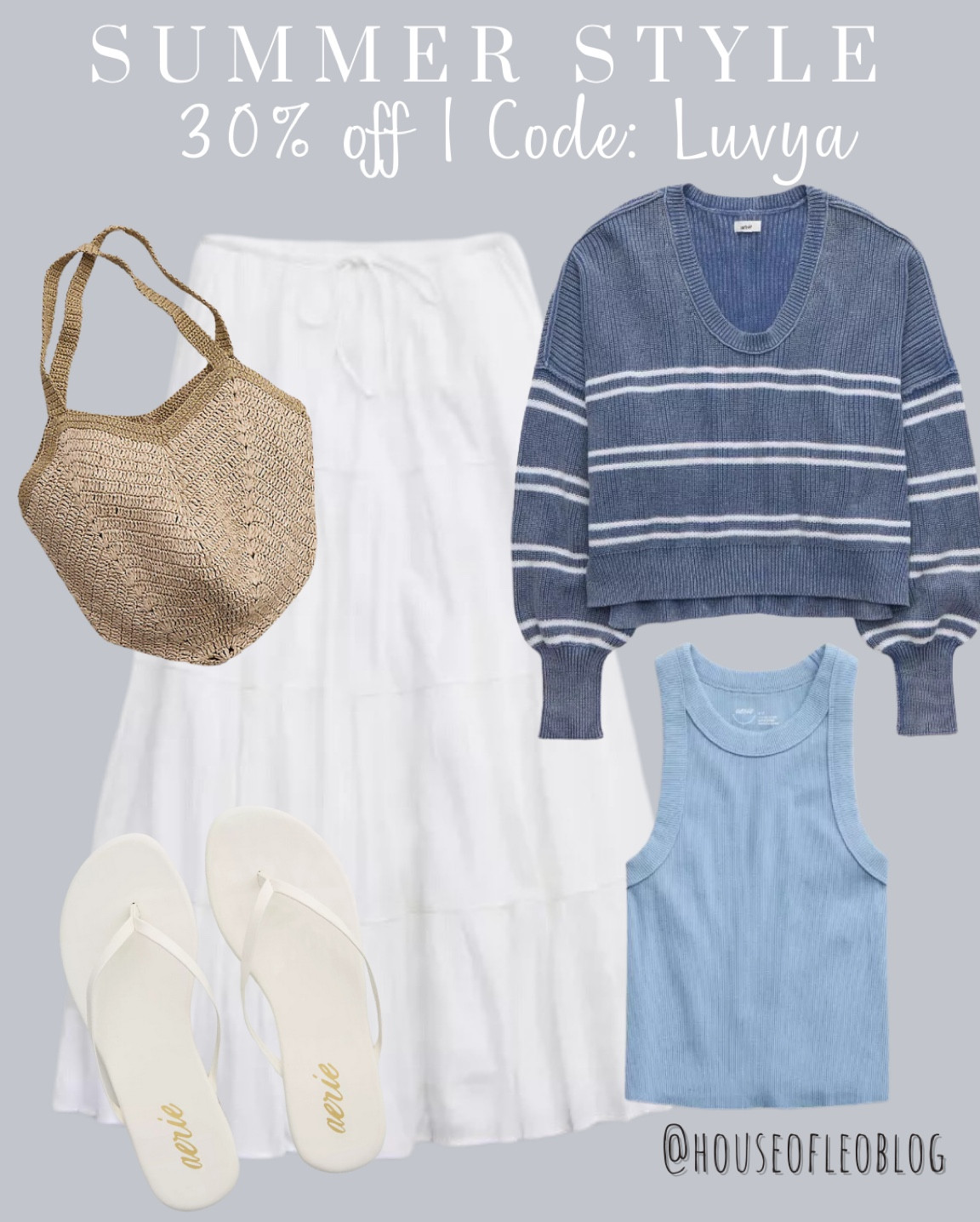 American Eagle, aerie, maxi skirt, white skirt

#LTKstyletip #LTKsalealert #LTKfindsunder50