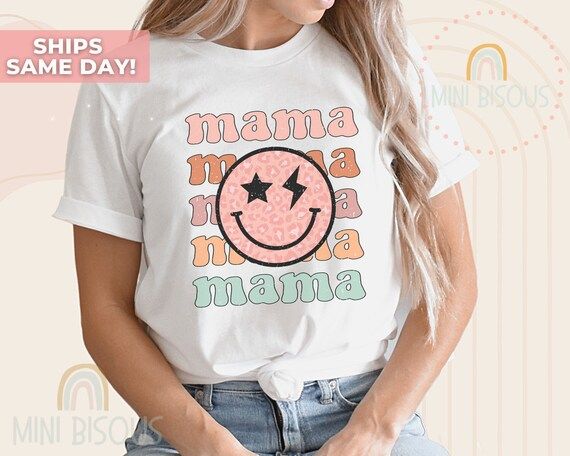 Mama and Mini Personalized Shirt Matching Retro Pastel | Etsy | Etsy (US)