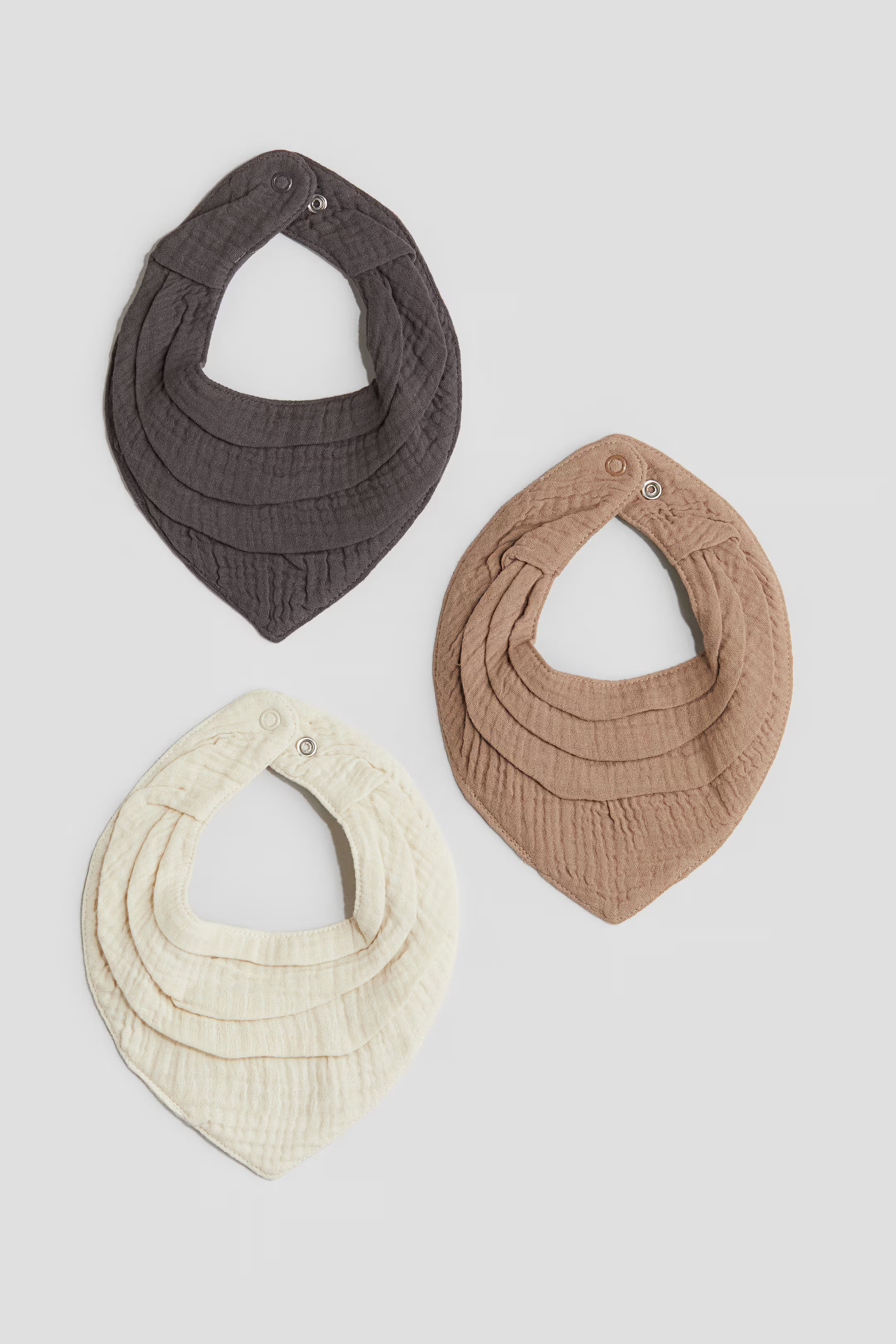 3-pack Cotton Muslin Bibs | H&M (US + CA)