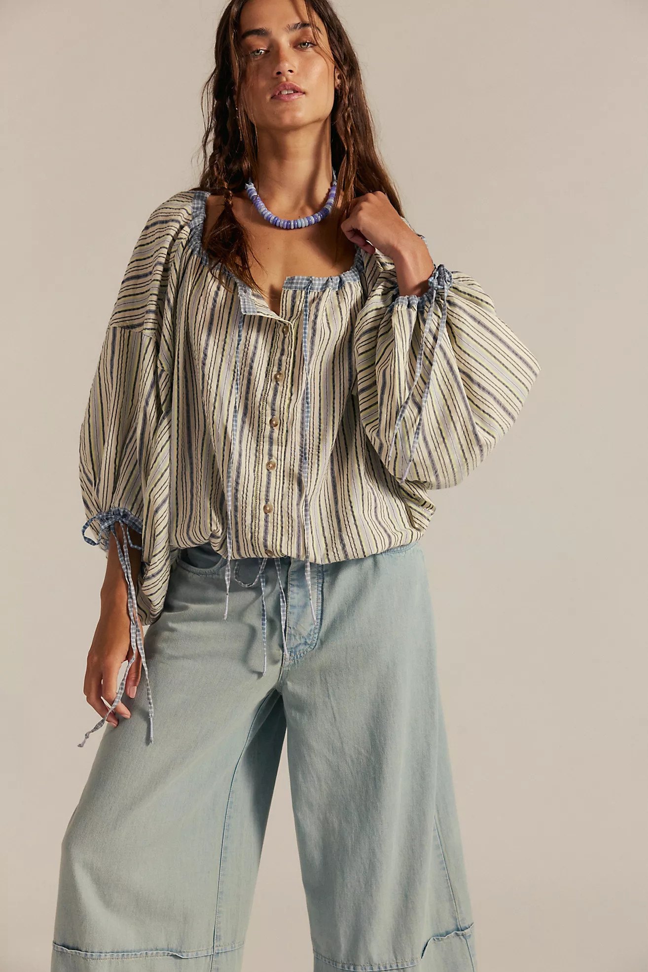 We The Free Picnic Stripe Shirt | Free People (UK)