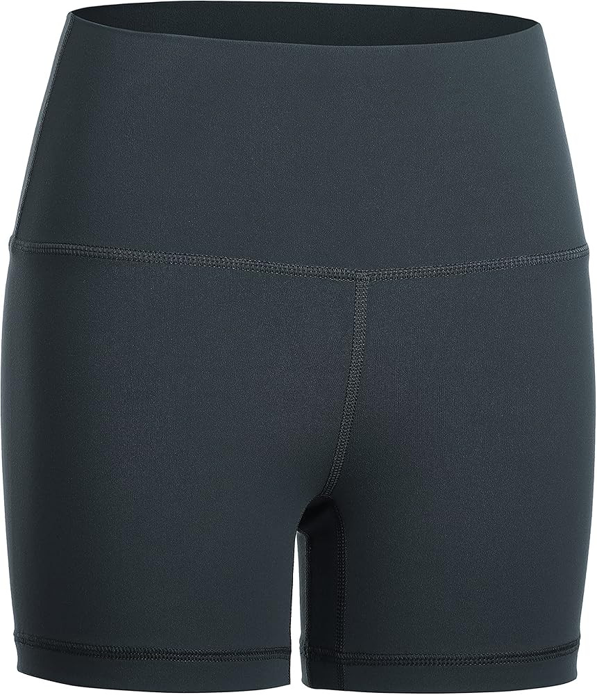 CRZ YOGA Women's Brushed Naked Feeling Biker Shorts 4'' / 6'' / 8'' - High Waist Matte Workout Gy... | Amazon (US)