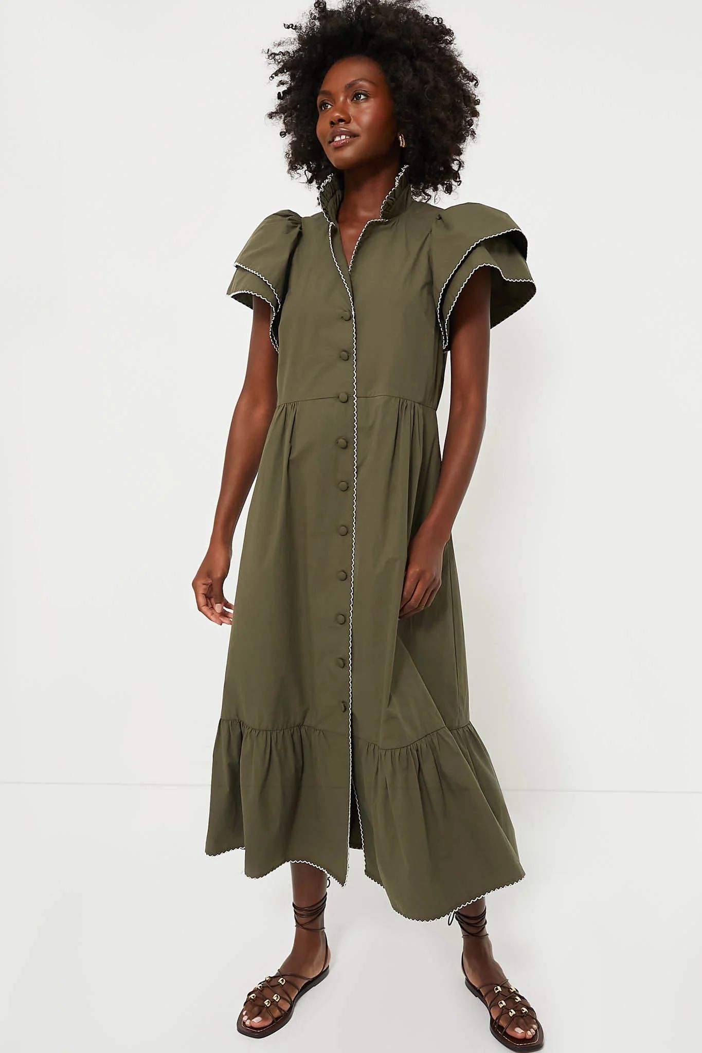 Olive Green Alice Dress | Tuckernuck (US)