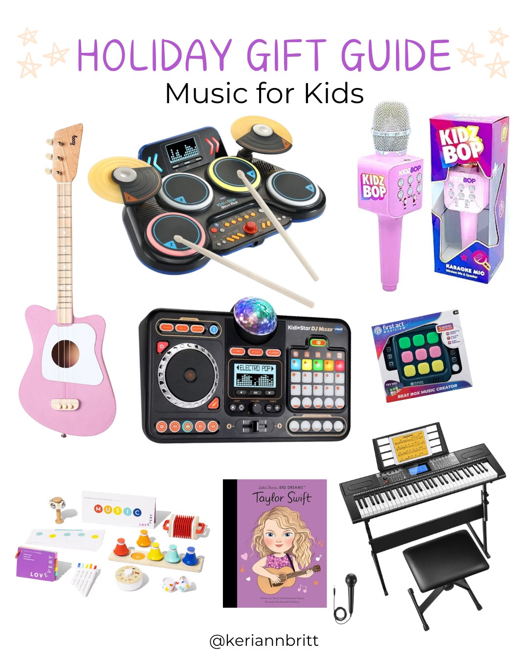 2024 Holiday Gift Guide - Music and Instruments for Kids

2024 gifts / Christmas gift / presents for everyone / gift guide / holiday gift / Christmas gift guide / gifts for him / gifts for her / popular holiday gifts / music gifts / Taylor swift kids / instrument gift idea / musical gift idea 

#LTKKids #LTKGiftGuide #LTKHoliday