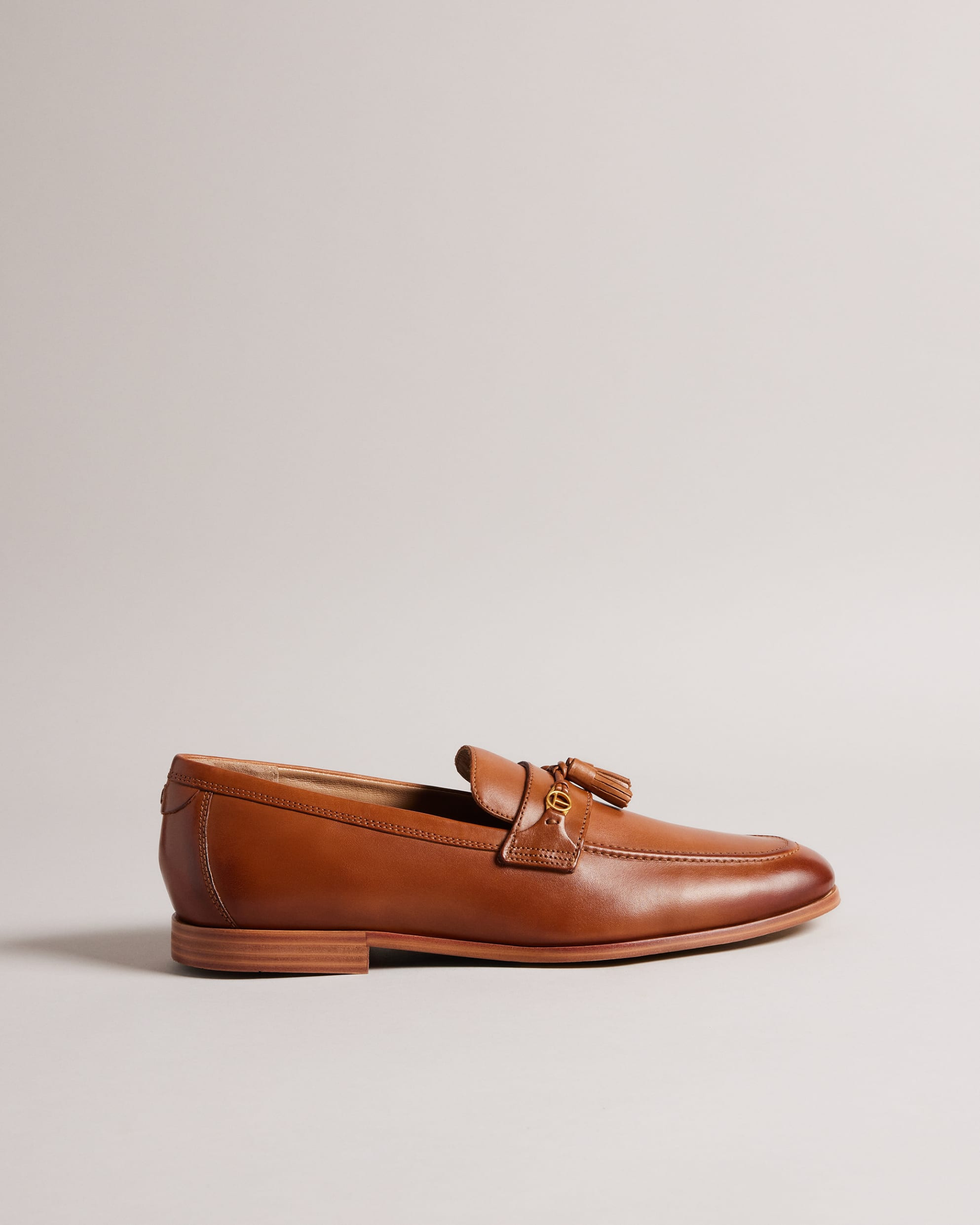 Leather Loafers With Branded Hardware | Ted Baker (UK)