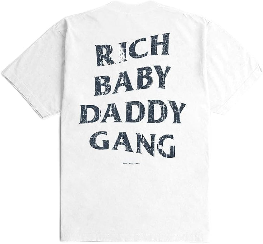 Rich Baby Daddy Gang T-Shirt 3.0- White | Amazon (US)