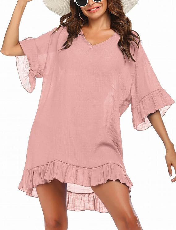 Ekouaer Swimsuit Cover Ups for Women, Bathing Suit Coverups Beach Cover Dresses Resort Wear S-XXL | Amazon (US)