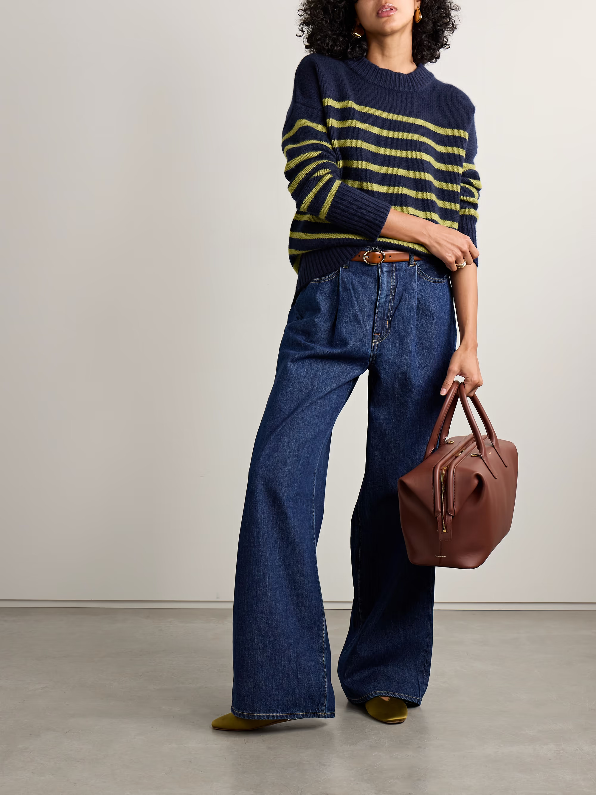 Marin striped wool and cashmere-blend sweater | NET-A-PORTER (US)