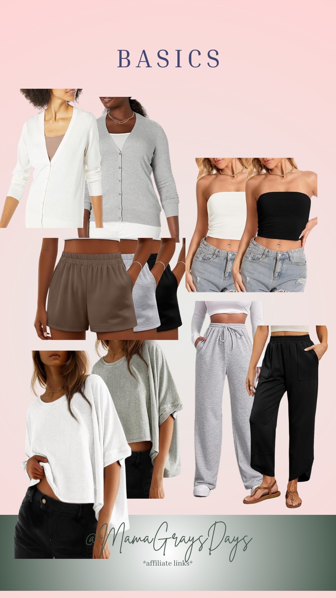 Closet basics to start a capsule wardrobe 