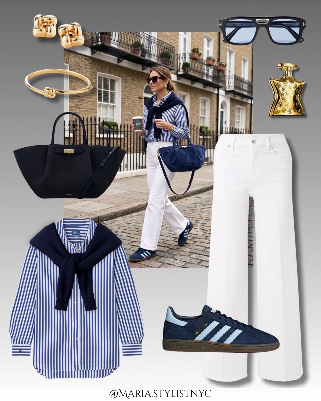 Striped shirt + white jeans outfit 💙🤍✨

#LTKgrwm #LTKSeasonal #LTKootd