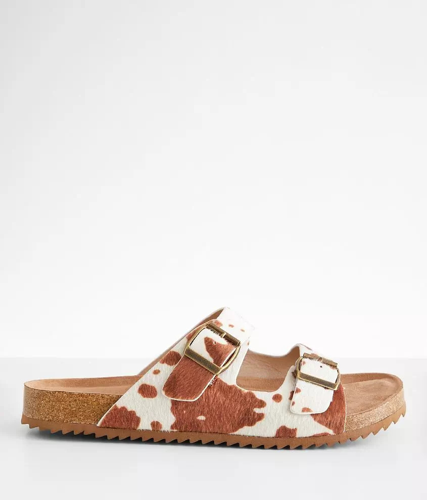 Pisces Cow Print Sandal | Buckle