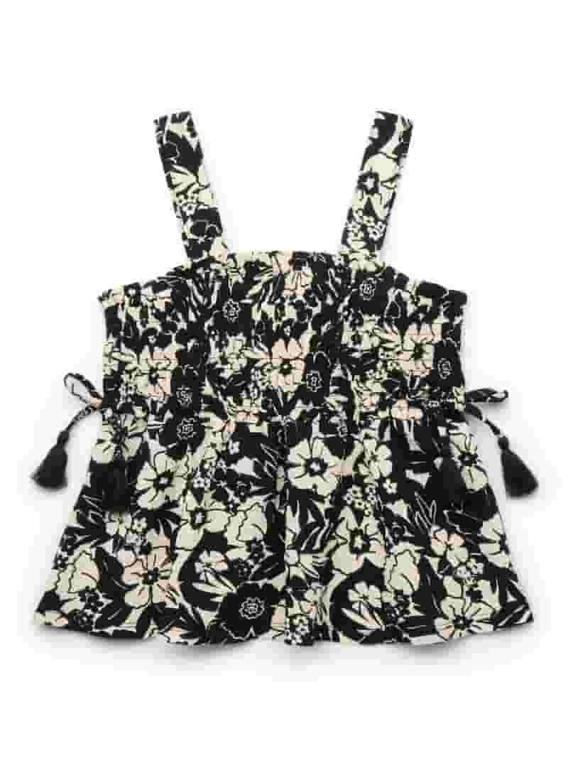 Wonder Nation Girls Tie Smocked Tank Top, Sizes 4-18 & Plus | Walmart (US)