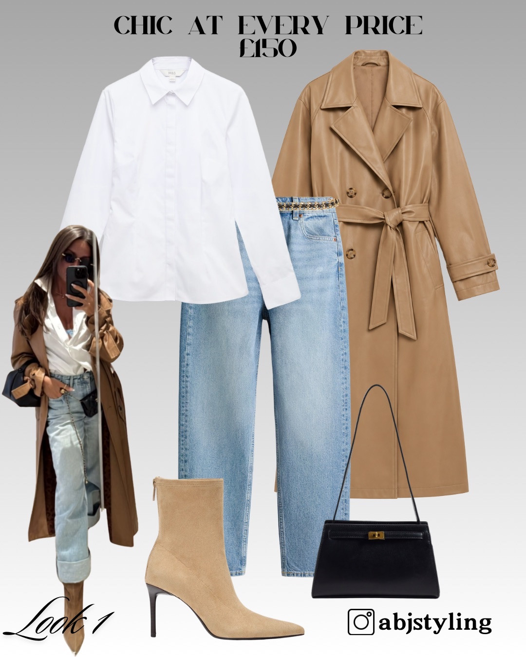A really easy autumn formula: white shirt, straight jeans and a camel trench. Clean, polished and very wearable for day-to-day city dressing.
Styling tip: keep the shirt slightly relaxed and add a pointed boot to sharpen the whole silhouette.

#LTKuk #LTKautumn #LTKeurope