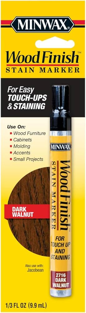 Minwax 63487000 Wood Finish Stain Marker, Dark Walnut | Amazon (US)