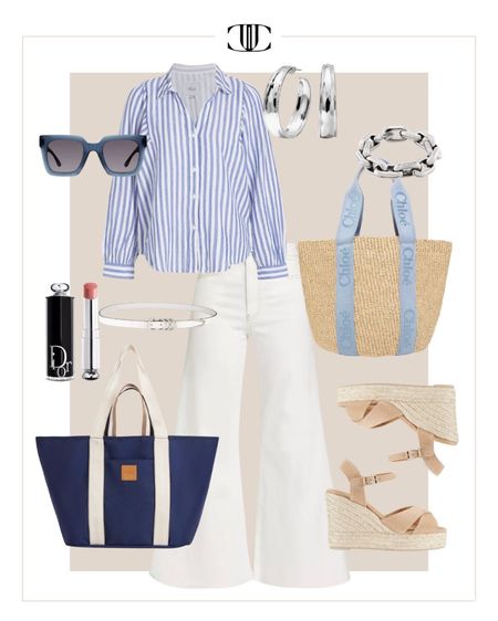I’m feeling a coastal vibe with this white denim and classic button up. As effortless as Diane Keetan’s style! 

Button up shirt, blouse, white denim, pants, sunglasses, wedge sandals, casual outfit, spring outfit, elevated outfit, summer look

#LTKstyletip #LTKshoecrush #LTKover40