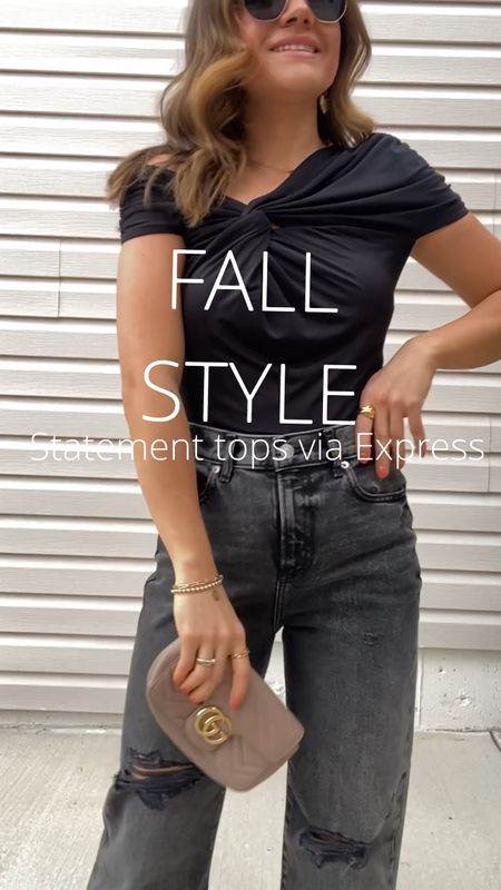 Fall style, fall outfits, fall fashion, express, express tops, tops, statement tops, jeans, straight leg jeans, express jeans. 
Two statement tops under $50 via Express! Pair them with jeans and some dainty gold accessories for the ultimate date night look! 
Tops size small
Jeans size 0

#LTKunder50 #LTKstyletip #LTKsalealert