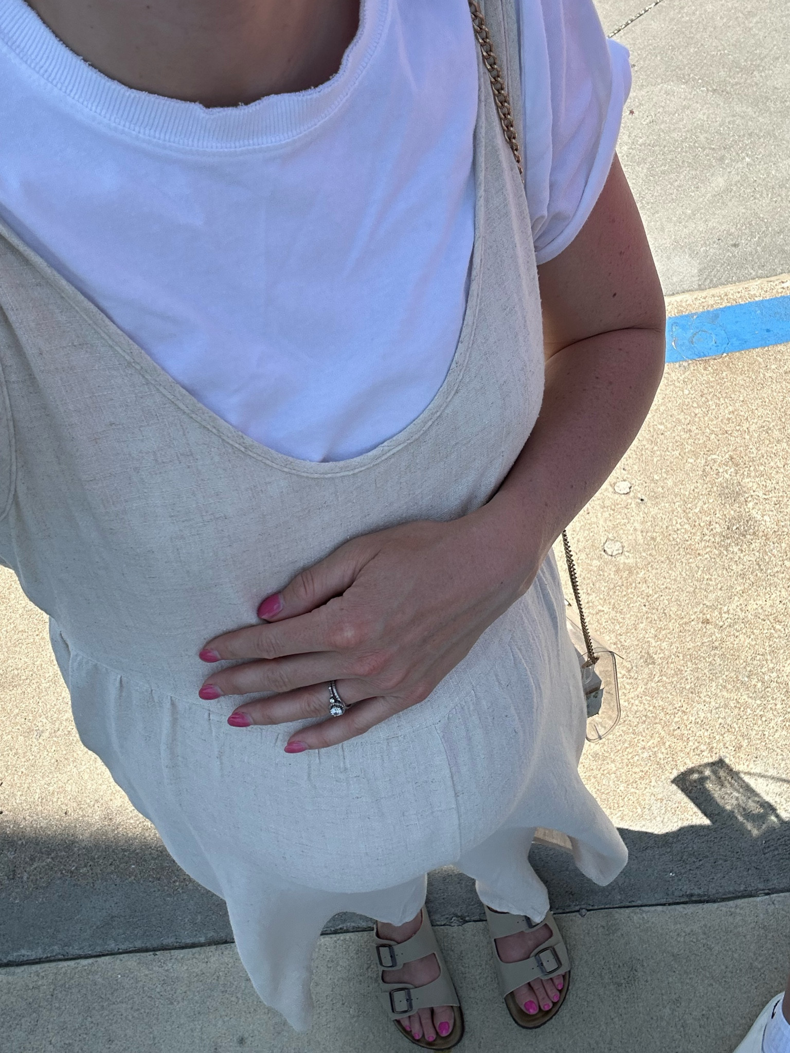 this linen jumpsuit is so comfy, not maternity but very bump friendly! Wearing a small & shoulder tied are adjustable  

#LTKunder100 #LTKbump #LTKsalealert