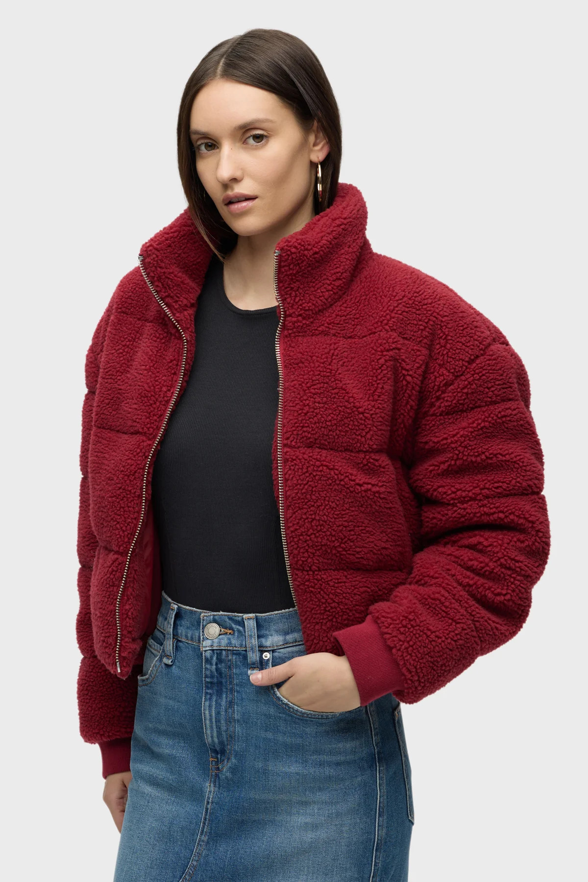 Sherpa Puffer Jacket | Hudson Jeans