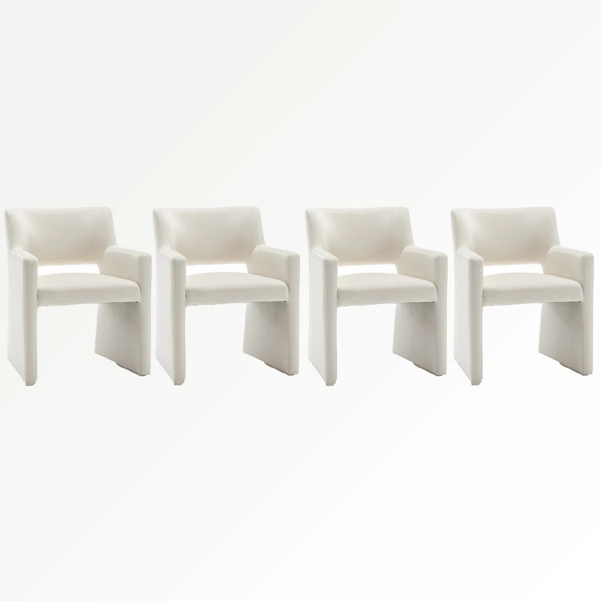 Hambrook Velvet Upholstered Dining Chair (Set of 4) | Wayfair North America