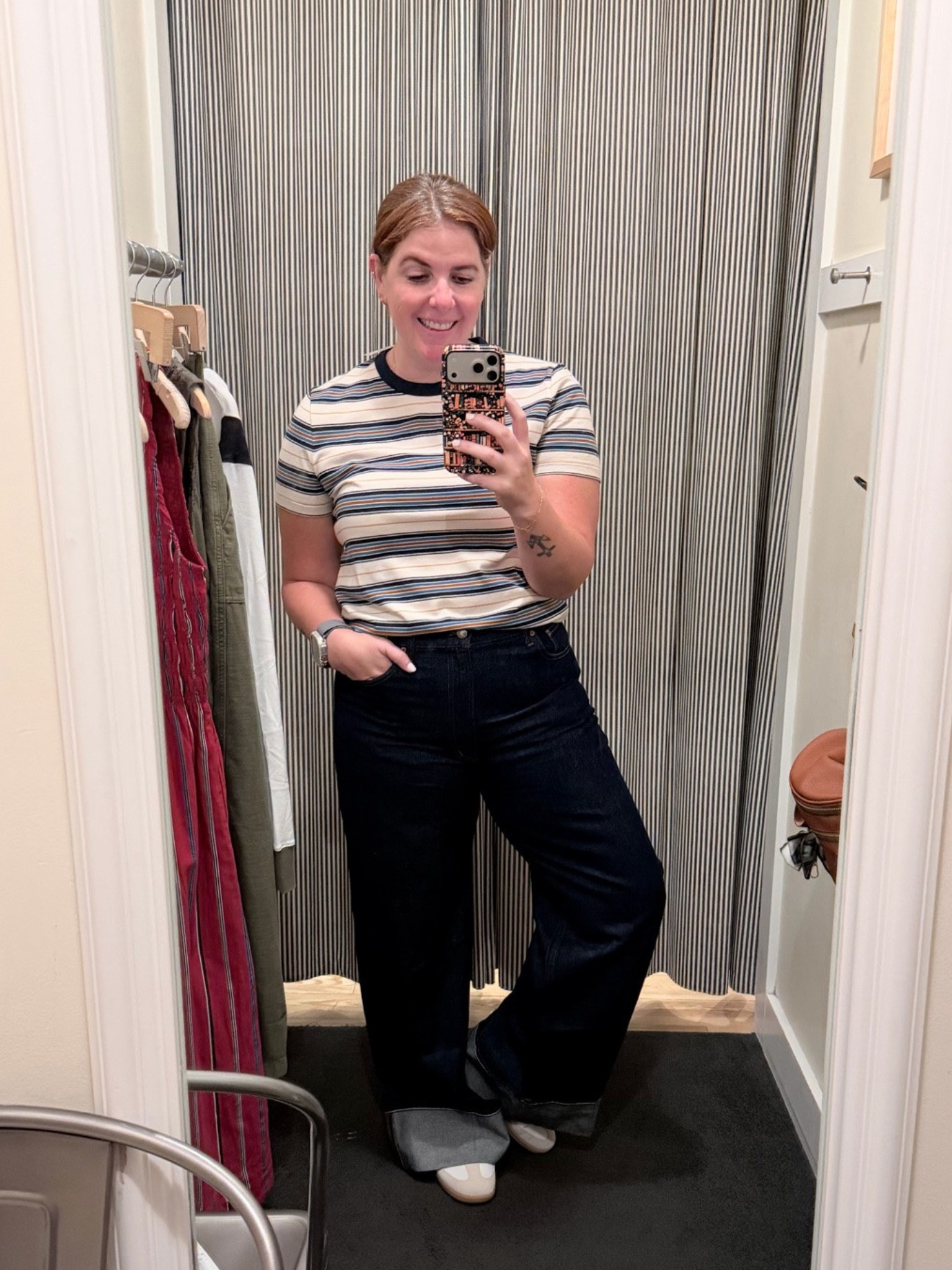 LTK x Madewell Sale!!

Does this look not scream fall?! I truly love the striped tee and the cuffed jeans! The tee runs TTS and is available in a few different color options! If you want a looser fit in the jeans, then stay with your normal size. If you want a tighter fit, then size down one size! 

This look is 20% off during the LTK x Madewell sale!

#LTKxMadewell #LTKSaleAlert #LTKMidsize